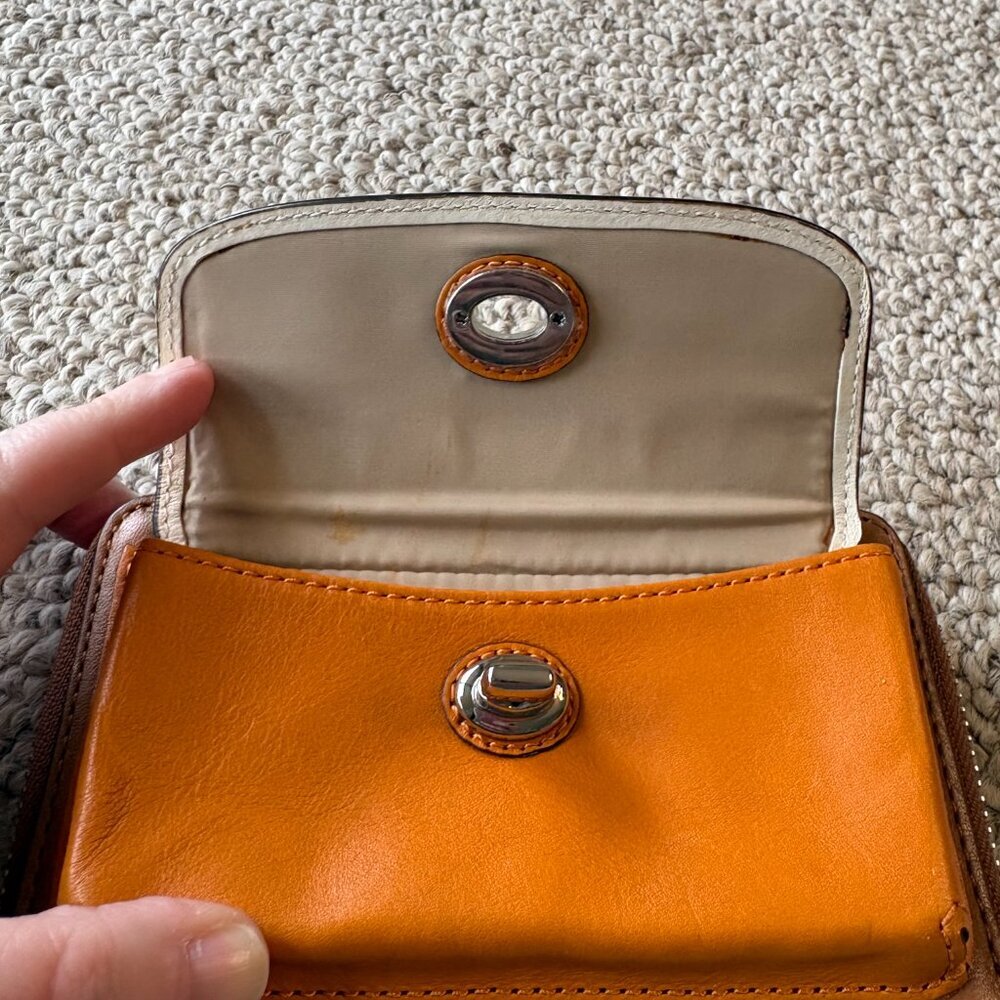 Coach Park Colorblock Leather Wristlet Wallet | Classic Preppy Old Money - Picture 12 of 15